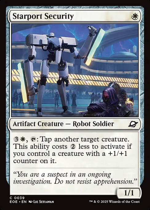 【Foil】【EN】スターポートの警備機/Starport Security [EOE] 白C No.39