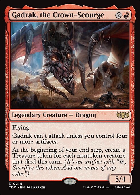 【EN】冠滅ぼしのガドラク/Gadrak, the Crown-Scourge [TDC] 赤R No.214