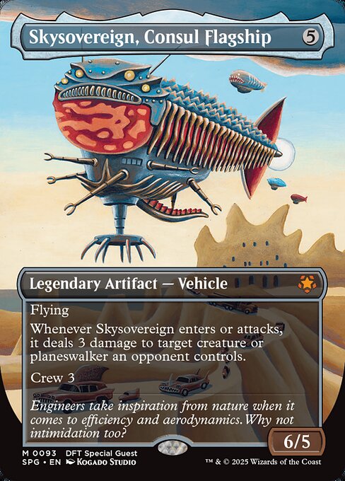 【ボーダレス】【Foil】【EN】領事の旗艦、スカイソブリン/Skysovereign, Consul Flagship [SPG] 茶M No.93