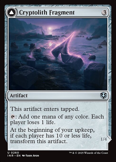 【Foil】【EN】Cryptolith Fragment // Aurora of Emrakul [INR] 茶U No.260
