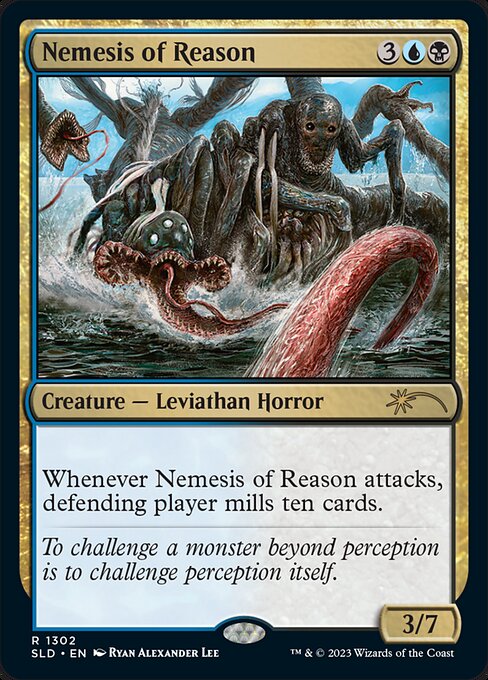 【Foil】【EN】道理の宿敵/Nemesis of Reason [SLD] 金R No.1302