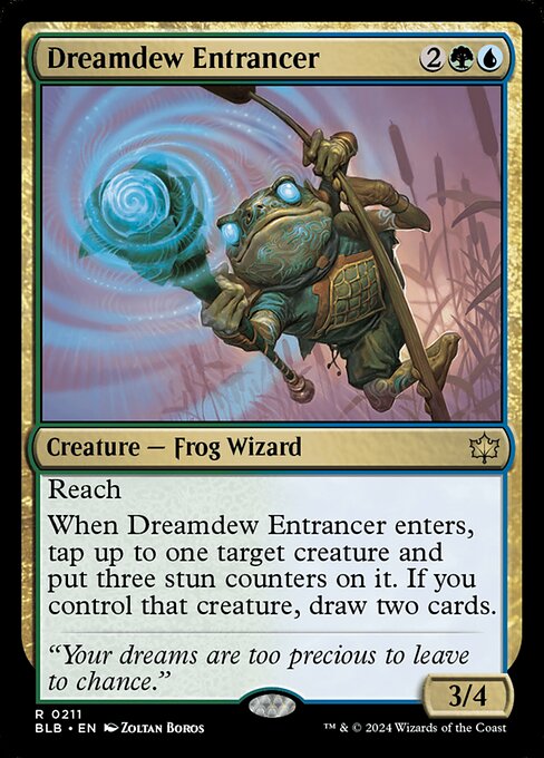 【Foil】【EN】夢露の幻惑者/Dreamdew Entrancer [BLB] 金R No.211