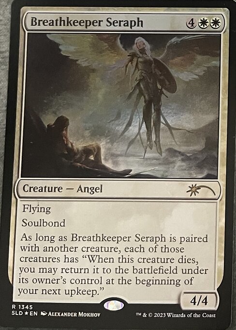 【Foil】【EN】息繋ぎの熾天使/Breathkeeper Seraph [SLD] 白R No.1345