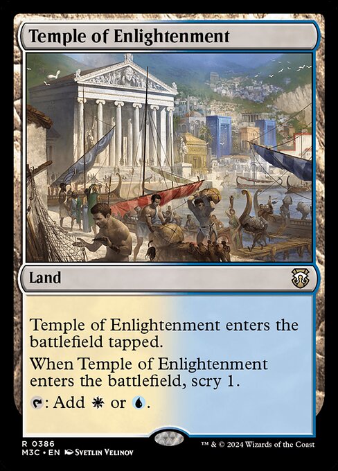 【リップルFoil】【EN】啓蒙の神殿/Temple of Enlightenment [M3C] 無R No.386
