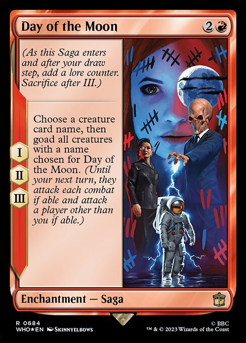 【サージFoil】【Foil】【EN】月面着陸の日/Day of the Moon [WHO] 赤R No.684