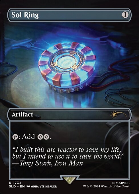 【ボーダレス】【Foil】【EN】太陽の指輪/Sol Ring [SLD] 茶R No.1734
