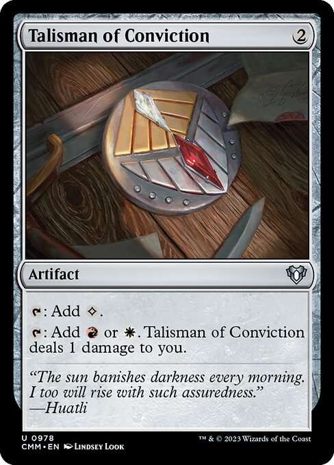 【Foil】【EN】確信のタリスマン/Talisman of Conviction [CMM] 茶U No.978
