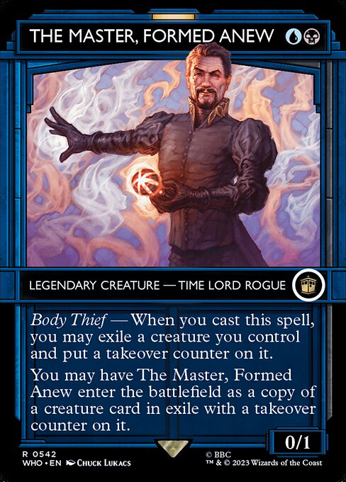 【ショーケース】【Foil】【EN】再誕者、マスター/The Master, Formed Anew [WHO] 金R No.542