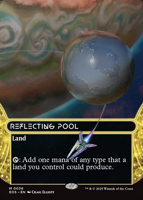 【ボーダレス】【Foil】【EN】反射池/Reflecting Pool [EOS] 土地M No.36