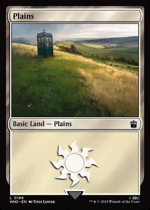 【Foil】【EN】平地/Plains [WHO] 無C No.196