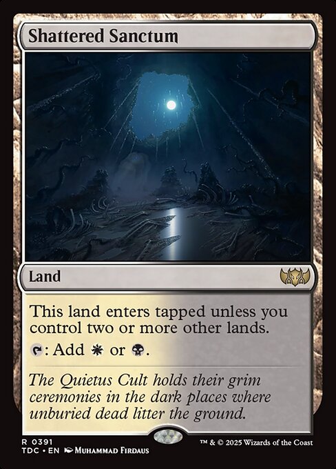 【Foil】【EN】砕かれた聖域/Shattered Sanctum [TDC] 土地R No.391
