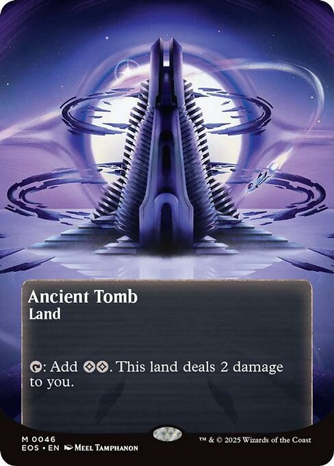【ボーダレス】【Foil】【EN】古えの墳墓/Ancient Tomb [EOS] 土地M No.46