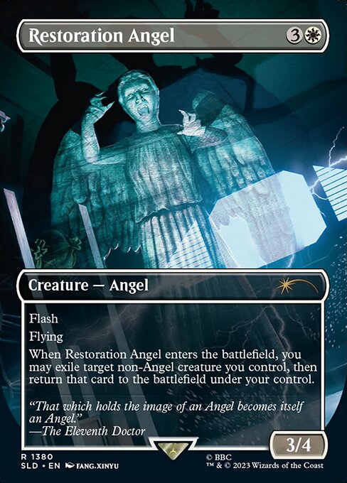 【ボーダレス】【Foil】【EN】修復の天使/Restoration Angel [SLD] 白R No.1380