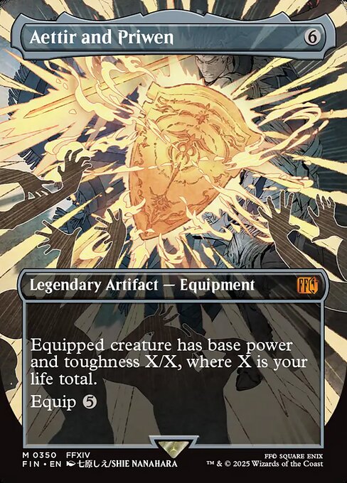 【ボーダレス】【Foil】【EN】エーティル＆プリュウェン/Aettir and Priwen [FIN] 茶M No.350