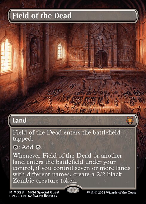 【ボーダレス】【Foil】【EN】死者の原野/Field of the Dead [SPG] 無M No.28
