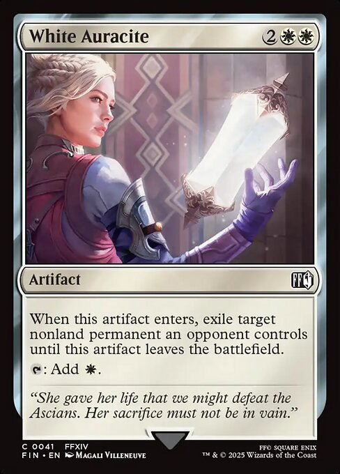 【Foil】【EN】白聖石/White Auracite [FIN] 白C No.41