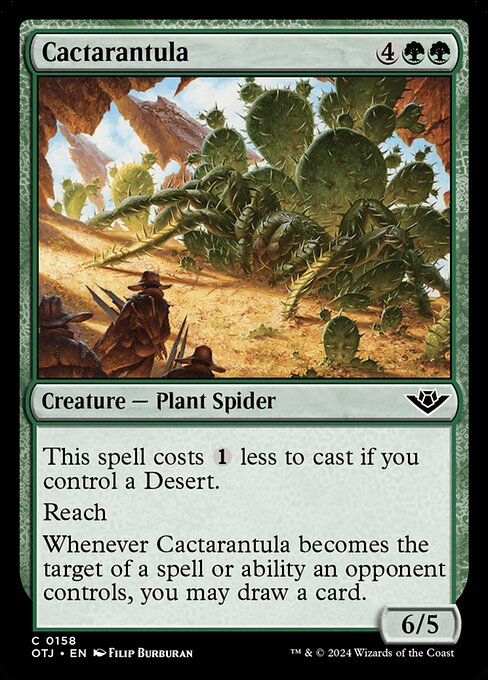 【Foil】【EN】サボテンチュラ/Cactarantula [OTJ] 緑C No.158