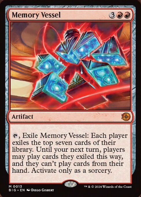 【Foil】【EN】記憶の器/Memory Vessel [BIG] 赤M No.13