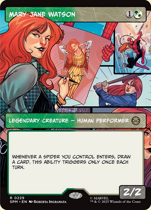 【ボーダーレス】【Foil】【EN】メリー・ジェーン・ワトソン/Mary Jane Watson [SPM] 金R No.229