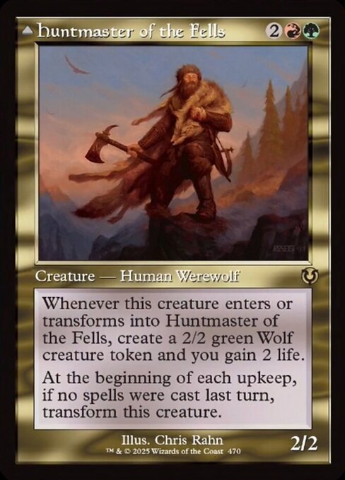 【Foil】【EN】高原の狩りの達人 // 高原の荒廃者/Huntmaster of the Fells // Ravager of the Fells [INR] 金R No.470