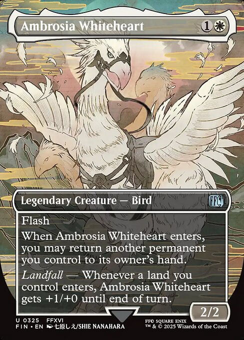 【ボーダレス】【EN】ロザリアの心、アンブロシア/Ambrosia Whiteheart [FIN] 白U No.325