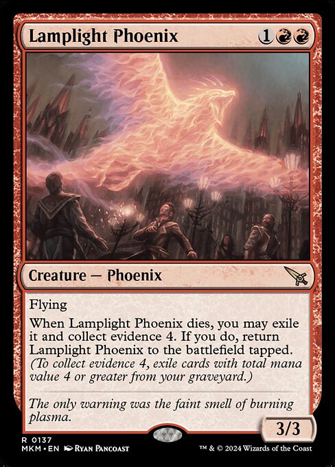 【Foil】【EN】ランプ光のフェニックス/Lamplight Phoenix [MKM] 赤R No.137
