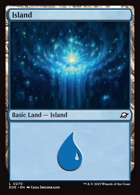 【Foil】【EN】島/Island [EOE] 土地C No.270