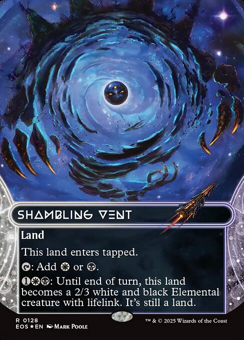 【ボーダレス】【ギャラクシーFoil】【EN】乱脈な気孔/Shambling Vent [EOS] 土地R No.128