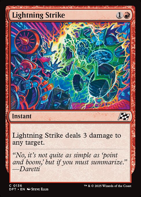 【EN】稲妻の一撃/Lightning Strike [DFT] 赤C No.136