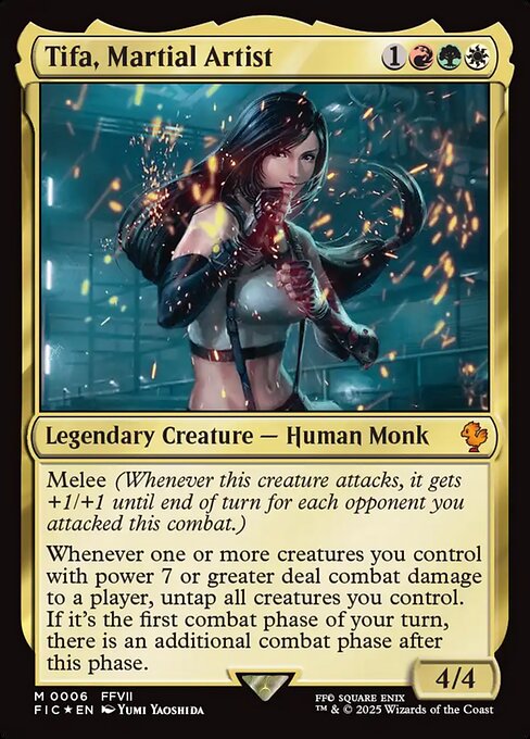【Foil】【EN】格闘家、ティファ/Tifa, Martial Artist [FIC] 金M No.6