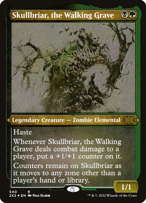 【エッチングFoil】【EN】歩く墓場、髑髏茨/Skullbriar, the Walking Grave [2X2] 金R No.540