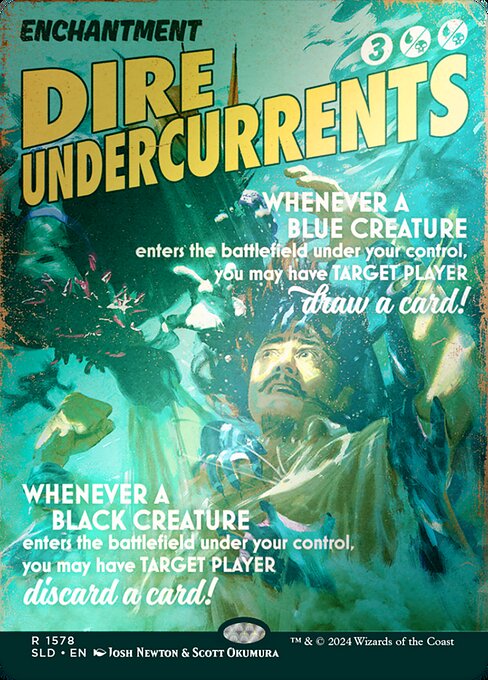 【ボーダレス】【Foil】【EN】恐るべき下層流/Dire Undercurrents [SLD] 金R No.1578★