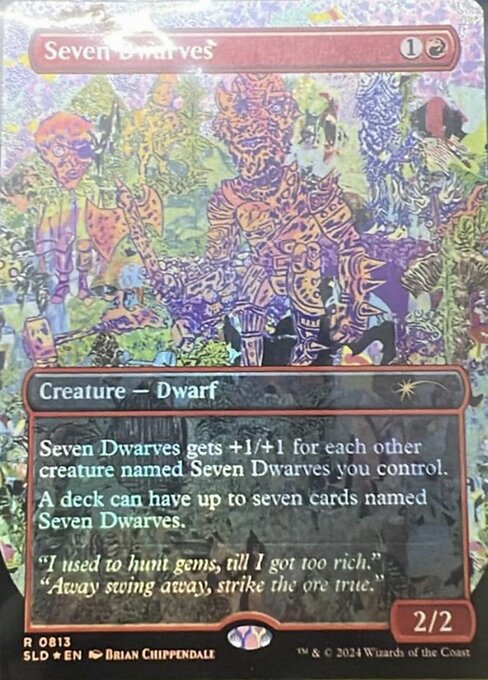 【ボーダレス】【Foil】【EN】七人の小人/Seven Dwarves [SLD] 赤R No.813