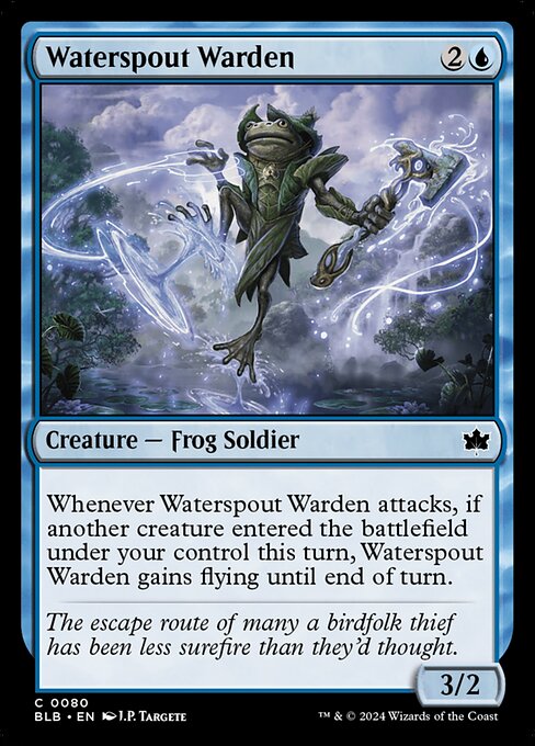 【Foil】【EN】竜巻の番人/Waterspout Warden [BLB] 青C No.80