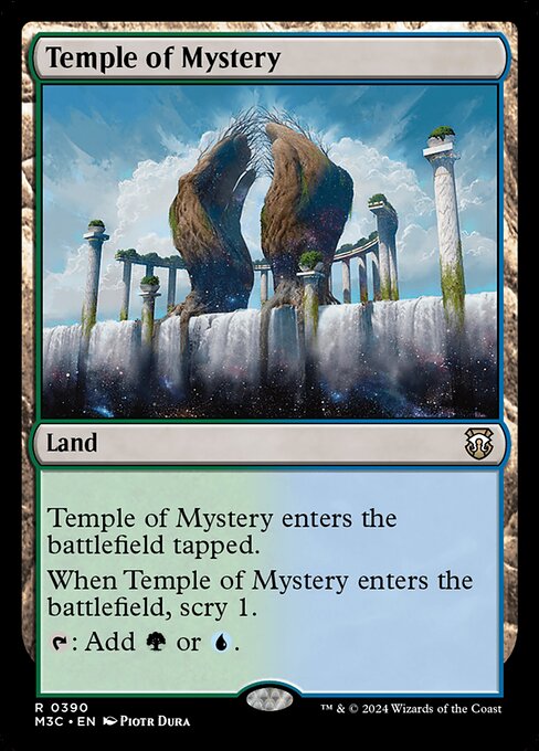 【リップルFoil】【EN】神秘の神殿/Temple of Mystery [M3C] 無R No.390