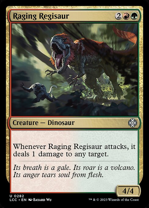 【EN】怒り狂うレギサウルス/Raging Regisaur [LCC] 金U No.282