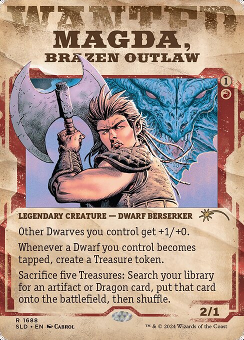 【ショーケース】【Foil】【EN】厚顔の無法者、マグダ/Magda, Brazen Outlaw [SLD] 赤R No.1688