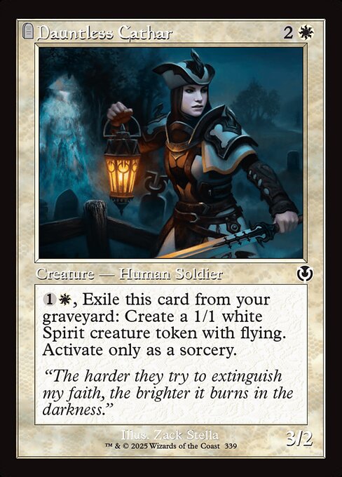 【Foil】【EN】不屈の聖戦士/Dauntless Cathar [INR] 白C No.339