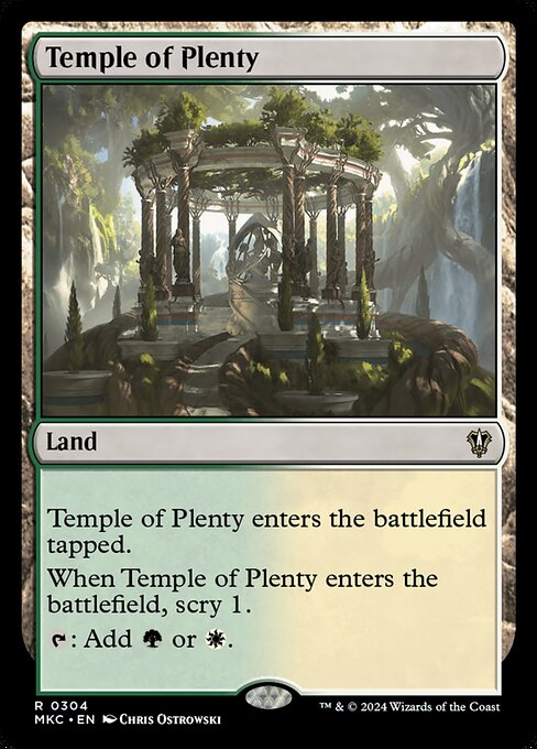 【EN】豊潤の神殿/Temple of Plenty [MKC] 無R No.304