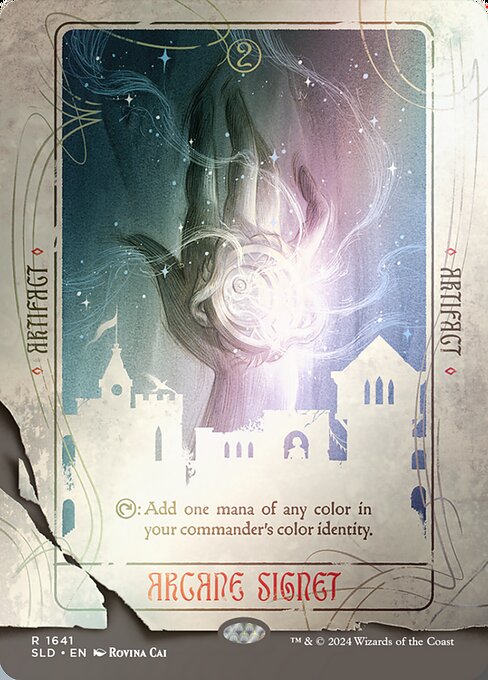 【ボーダレス】【Foil】【EN】秘儀の印鑑/Arcane Signet [SLD] 茶R No.1641★