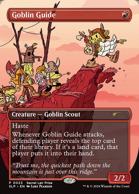 【ボーダレス】【Foil】【EN】ゴブリンの先達/Goblin Guide [SLP] 赤R No.23