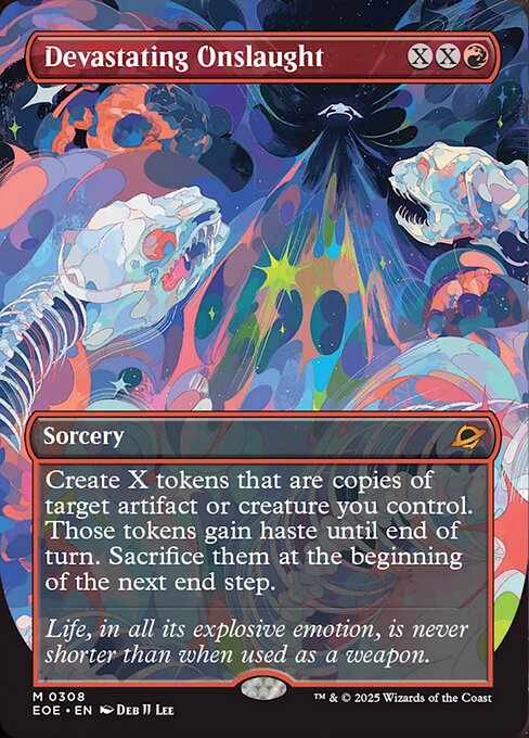 【ボーダレス】【Foil】【EN】絶望的猛攻/Devastating Onslaught [EOE] 赤M No.308