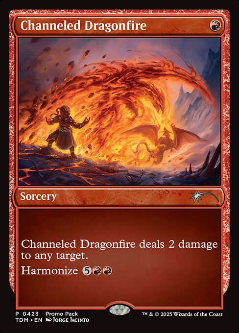 【EN】引き出された龍火/Channeled Dragonfire [TDM] 赤U No.423