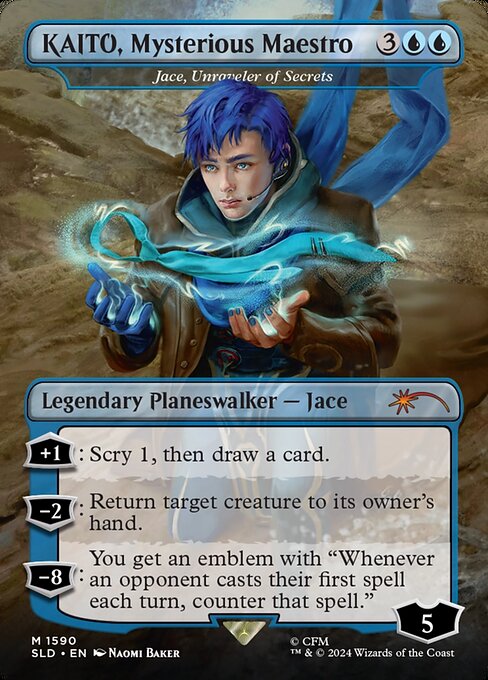 【ボーダレス】【Foil】【EN】秘密の解明者、ジェイス/Jace, Unraveler of Secrets [SLD] 青M No.1590