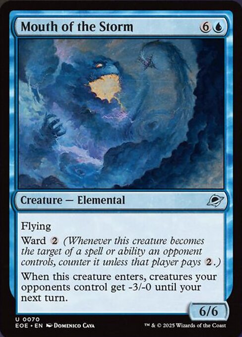 【Foil】【EN】嵐の口/Mouth of the Storm [EOE] 青U No.70