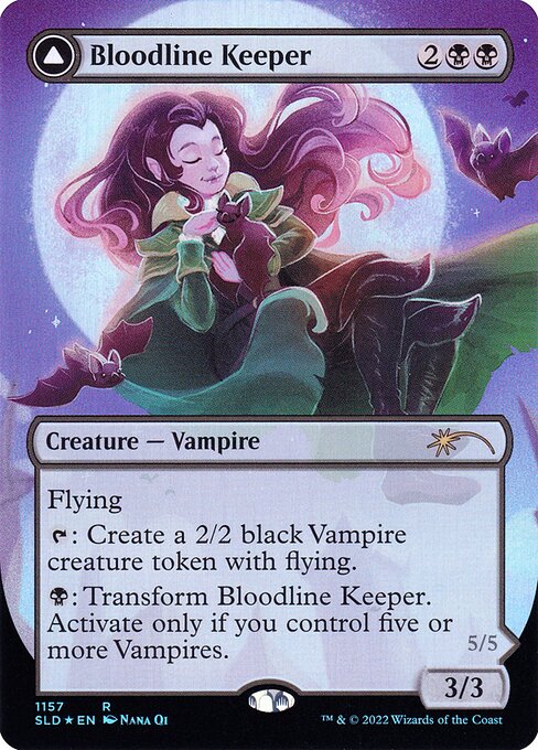 【ボーダレス】【Foil】【EN】Bloodline Keeper // Lord of Lineage [SLD] 白R No.1157