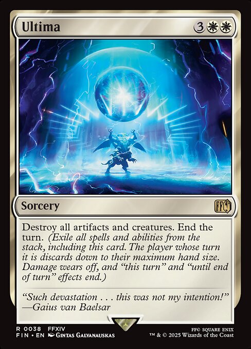 【Foil】【EN】古代魔法「アルテマ」/Ultima [FIN] 白R No.38
