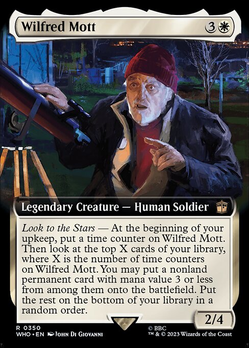 【拡張アート】【EN】ウィルフレッド・モット/Wilfred Mott [WHO] 白R No.350