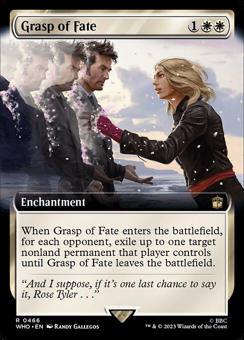 【拡張アート】【Foil】【EN】命運の掌握/Grasp of Fate [WHO] 白R No.466