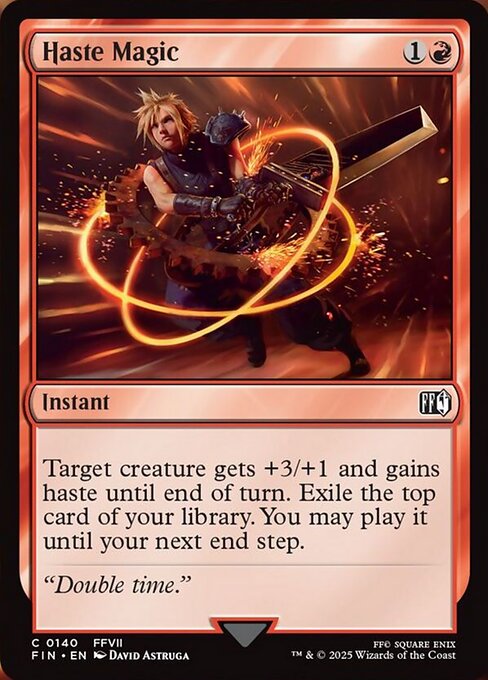 【Foil】【EN】加速魔法「ヘイスト」/Haste Magic [FIN] 赤C No.140